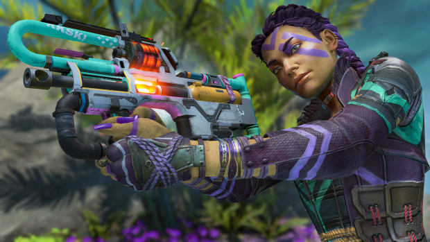 Loba wielding a Prowler in Apex Legends by Respawn Entertainment.